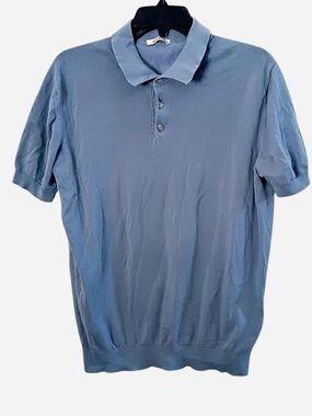 Men's Classic Short Sleeve Polo in Slate Blue